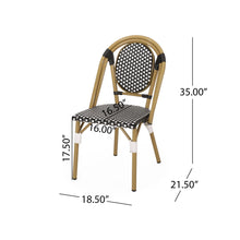 Load image into Gallery viewer, Outdoor Rattan And Aluminum French Bistro Chair Set
