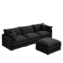 Load image into Gallery viewer, Modular L-Shaped Sectional Sofa With Movable Ottoman
