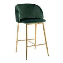 Load image into Gallery viewer, Fran - Pleated Contemporary / Glam Fixed Height Counter Stool (Set of 2)
