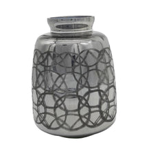 Load image into Gallery viewer, Geometric Etched Table Vase - Dark Gray
