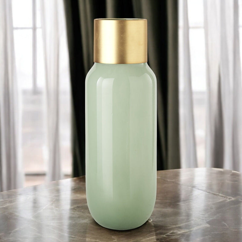 Abstract Cylinder Table Vase (397586) - Green