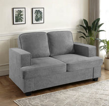 Load image into Gallery viewer, Modern Loveseat, Comfortable 2 Seater Couch With Deep Seating, Loose Back Cushions, Wide Arms
