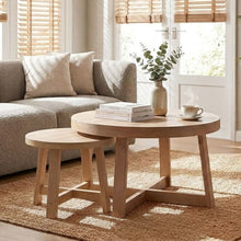Load image into Gallery viewer, Round Nesting Stackable Tables For Living Room
