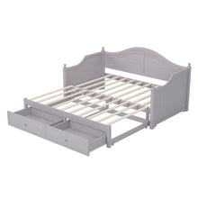 Load image into Gallery viewer, Daybed With Extendable Trundle And Storage Drawers
