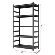Load image into Gallery viewer, 5 Tier Heavy Duty Shelving Unit Adjustable Shelving Units
