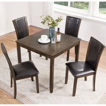 Load image into Gallery viewer, 5 Piece Dining Table Set With Chairs - Dark Walnut
