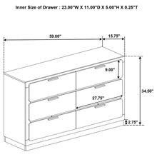 Load image into Gallery viewer, Sophia - 6 Drawer Dresser
