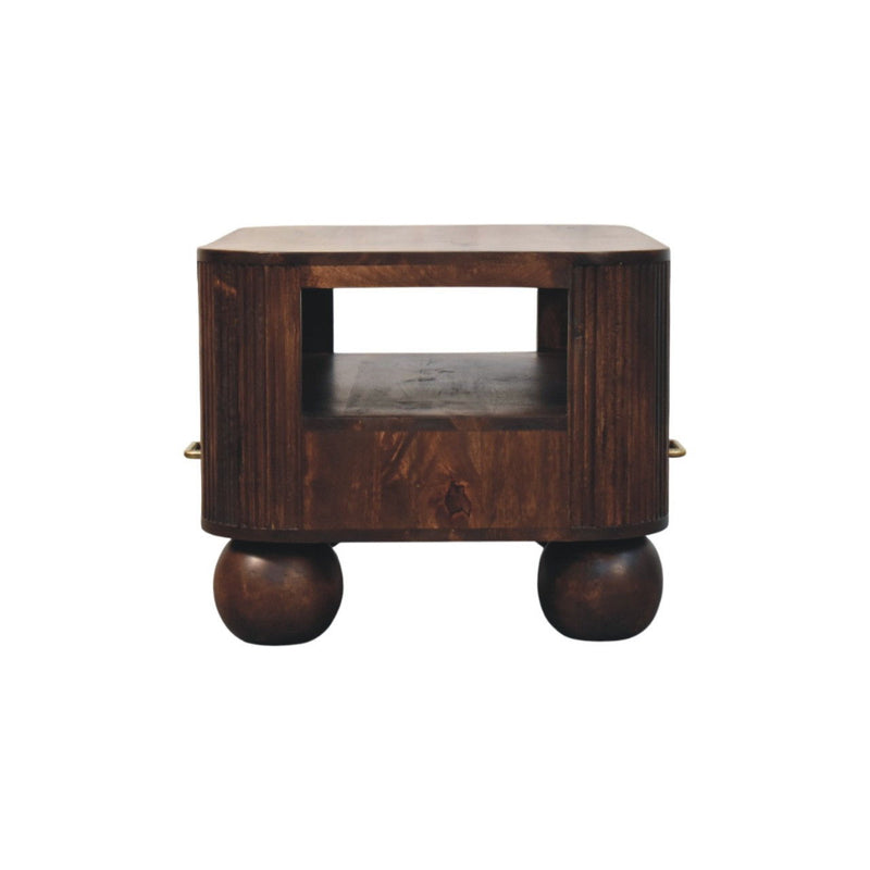 Solid Wood Solid Coffee Table With Drawer (717416) - Brown