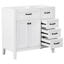 Load image into Gallery viewer, Modern Bathroom Vanity Base Only, 2 Doors And 3 Drawers
