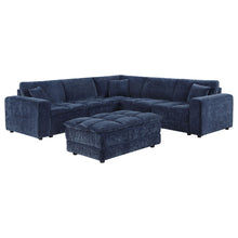 Load image into Gallery viewer, Azure - 6 Piece Upholstered Modular Sectional Sofa - Blue
