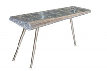 Load image into Gallery viewer, Aluminum Three Leg Console Table - Silver

