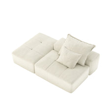 Load image into Gallery viewer, Modern Oversized Modular Sectional Sofa, Sparkling Fabric Soft Cushions With 2 Pillows

