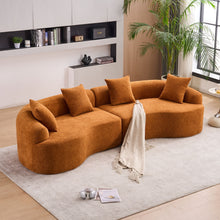 Load image into Gallery viewer, 4 Seater Sofa With Fabric, 30D, 60 Hardness Full Sponge, 4 Pillow For Living Room, Home Furniture Sleeper Sectional Sofa For Apartment
