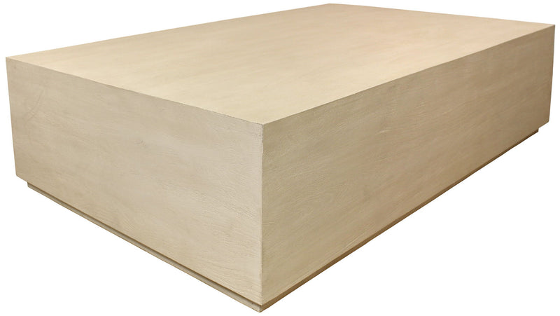 66" Solid Wood Distressed Coffee Table - Natural