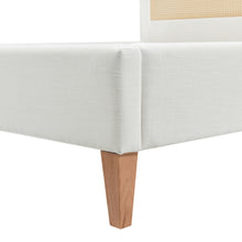 Load image into Gallery viewer, Haley - Upholstered Cane Back Platform Bed
