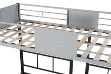 Load image into Gallery viewer, Triple Bunk Bed with Vent Board/ Sturdy Metal Frame/ Noise-Free Wood Slats/ Separatable into three beds/ No Box Spring Needed
