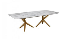 Load image into Gallery viewer, Ceramic Tile Rectangular Coffee Table - Walnut And White
