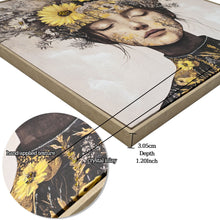 Load image into Gallery viewer, Beauty Posters Beauty Lady Wall Art Floral Canvas Artwork For Living Room - Ginger
