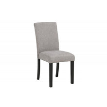 Load image into Gallery viewer, Upholstered Dining Room Kitchen Side Chairs (Set of 2) - Black / Gray
