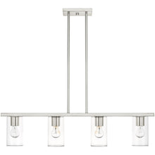 Load image into Gallery viewer, 15'' Four Light Dimmable Chandelier With Shades - Nickel
