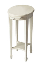 Load image into Gallery viewer, Oval End Table With Shelf - White
