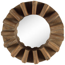 Load image into Gallery viewer, Sprocket 17" Round Frame Wall Mirror - Walnut
