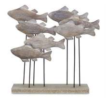 Load image into Gallery viewer, School Of Fish Tabletop Sculpture - Brown / Gray
