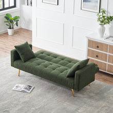 Load image into Gallery viewer, Teddy Fleece Sofa Bed With Luxurious Throw Pillows

