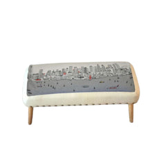 Load image into Gallery viewer, Ottoman Wool 38" - Brown / Cream
