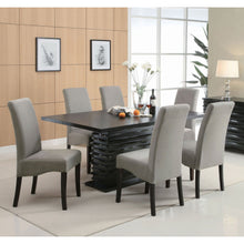 Load image into Gallery viewer, Wendell - 7 Piece Dining Set With Pedestal Table And Chairs - Gray
