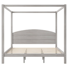 Load image into Gallery viewer, anopy Platform Bed With Headboard And Support Legs
