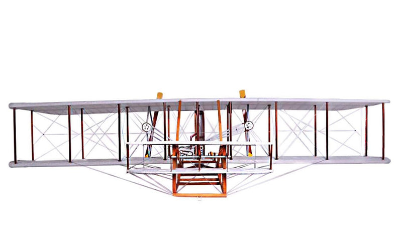 c1903 Wright Brothers Flyer Model Sculpture - Brown / White