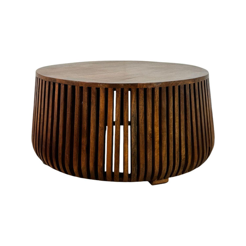 Round Drum Coffee Table (745571) - Chestnut
