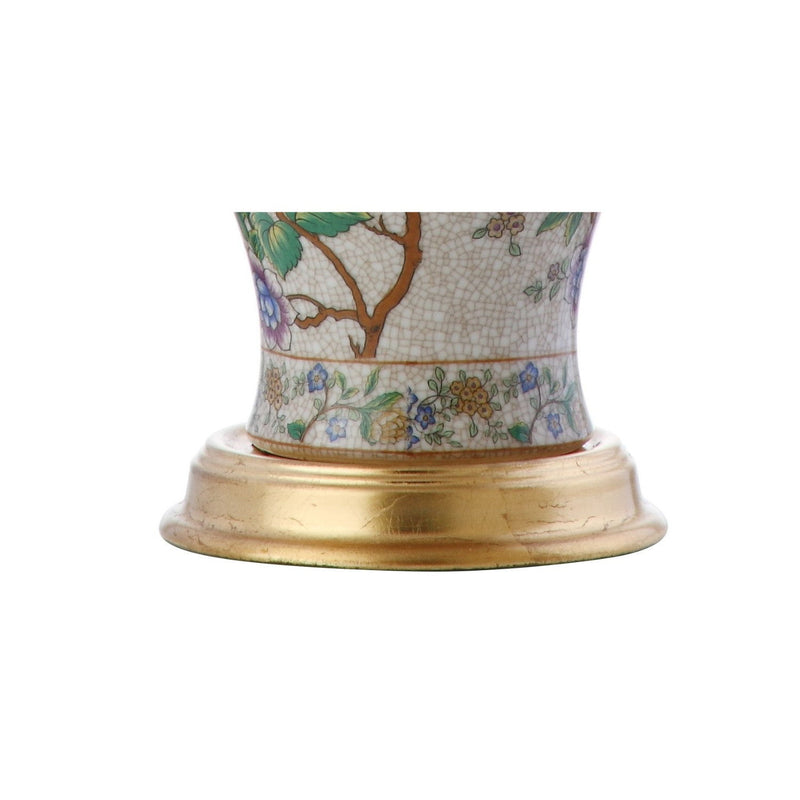 Urn Table Lamp With Empire Shade - Gold / Off White / White