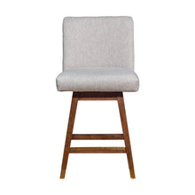 Load image into Gallery viewer, Solid Wood Swivel Counter Height Bar Chair - Taupe And Brown
