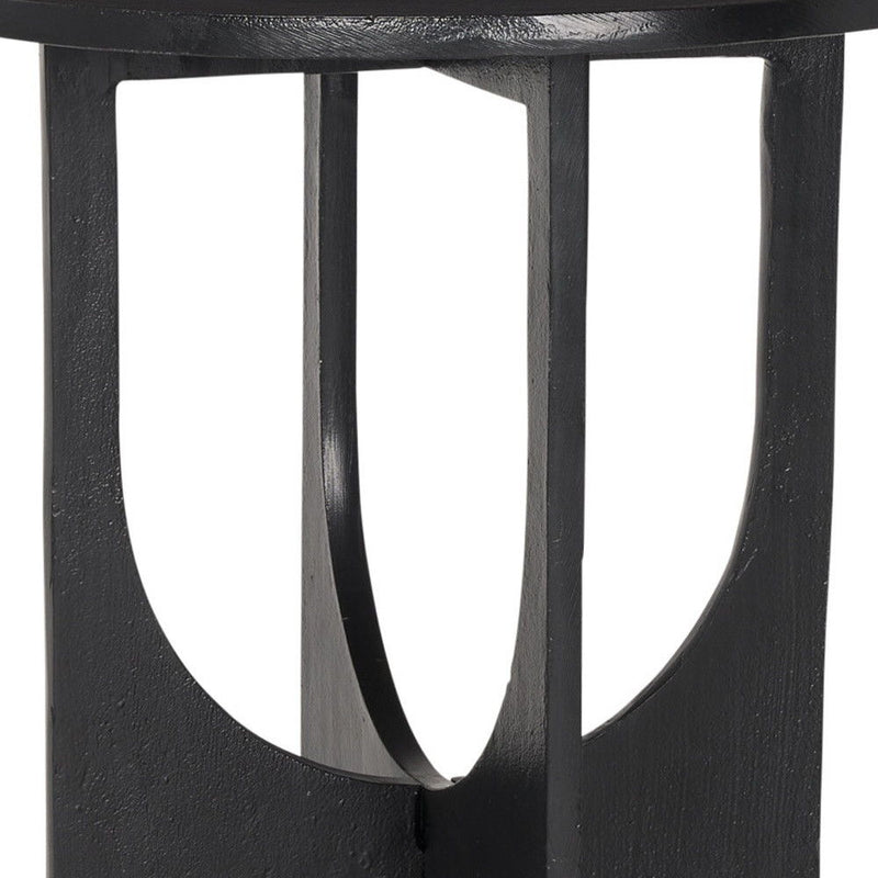 Iron Metal Tray Table (605389) - Black