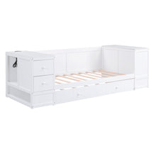 Load image into Gallery viewer, Daybed With Storage Arms, Trundle And Charging Station
