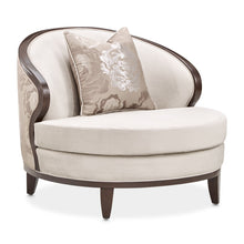 Load image into Gallery viewer, Camellia Field - Velvet Matching Chair - Beige / Dark Brown
