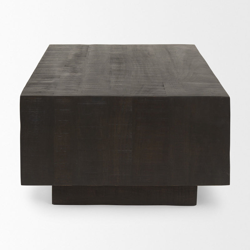Block Coffee Table - Dark Brown / Brown