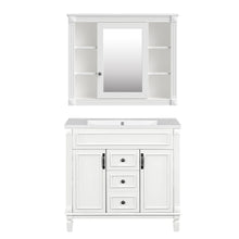 Load image into Gallery viewer, Bathroom Vanity With Top Sink, Mirror Cabinet, 2 Soft Closing Doors &amp; 2 Drawers
