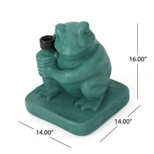 Load image into Gallery viewer, Whimsical - Frog Neptune Umbrella Base Concrete
