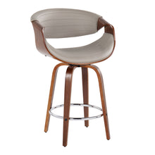 Load image into Gallery viewer, Symphony - Mid Century Modern Fixed Height Counter Stool &amp; Swivel With Round Footrest (Set of 2)
