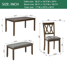Load image into Gallery viewer, Modern Dining Set With Upholstered Chairs
