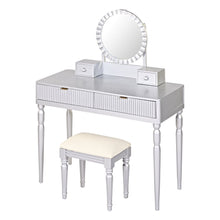Load image into Gallery viewer, 39" Vanity Two Drawer Dresser - Silver
