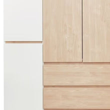 Load image into Gallery viewer, 75" Six Door Three Drawer Combo Dresser - White And Natural

