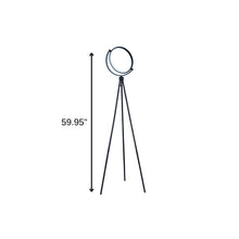 Load image into Gallery viewer, LED Tripod Floor Lamp With Black Metal Novelty Shade - Black
