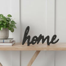 Load image into Gallery viewer, Home Hand Painted Tabletop Sign - Black

