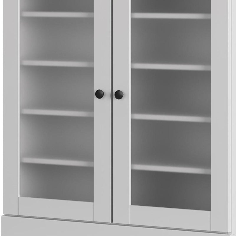 Twenty Pair Solid Woodshoe Storage Cabinet (752373) - White
