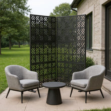 Load image into Gallery viewer, Three Panel Screen Room Divider (720120) - Black
