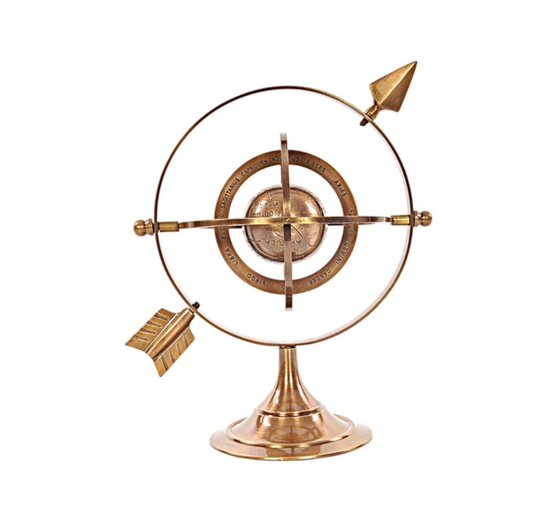 Armillary Sphere Tabletop Sculpture - Bronze